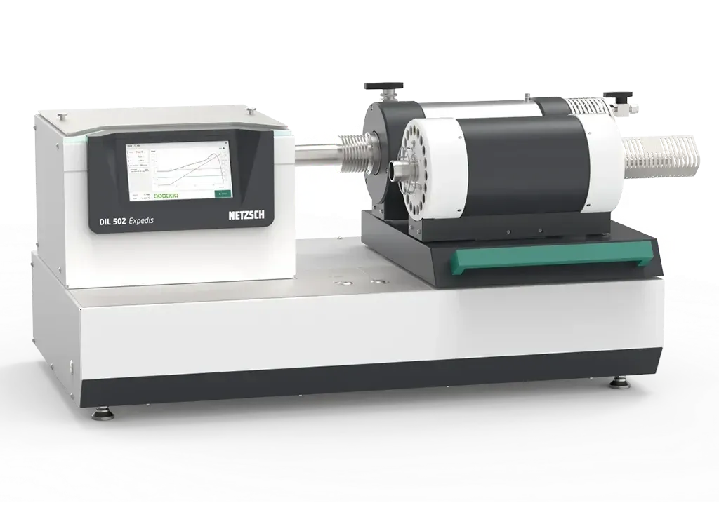 Vista general de equipos NETZSCH especializados en medición, fabricados con materiales resistentes para operación continua y confiable.