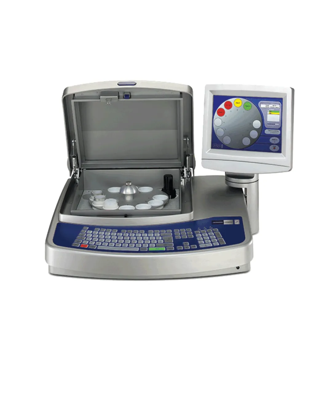 Equipo Hitachi automatizado para análisis clínicos dentro de laboratorio especializado con resultados diariamente confiables.